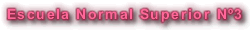 Escuela Normal Superior Nº3